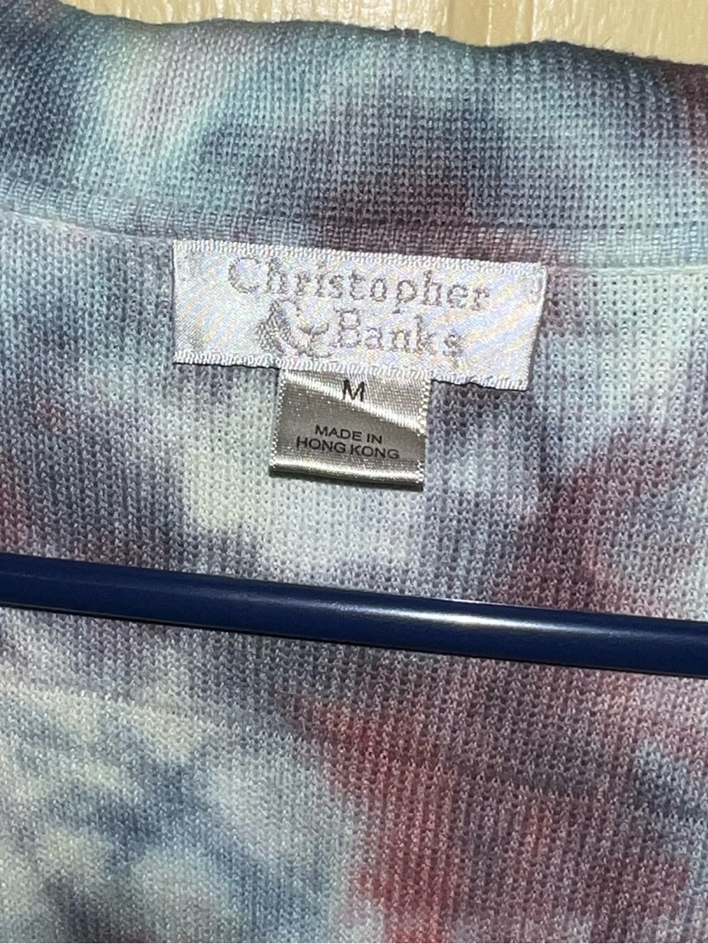 Christopher & Banks White Earthy Tie Dye Boho Hippie Button Up Jacket Size M - Picture 11 of 12